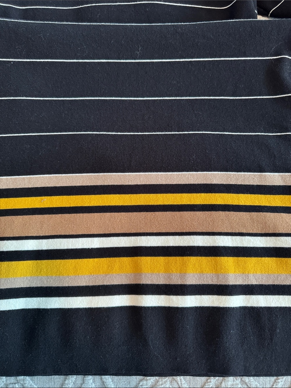 Chicos Black Label Stripe Sweater Midi Dress. - Picture 6 of 7